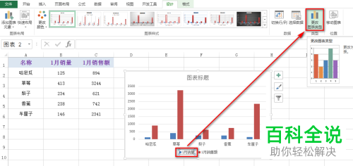 电脑excel表格混合型图表如何制作出来
