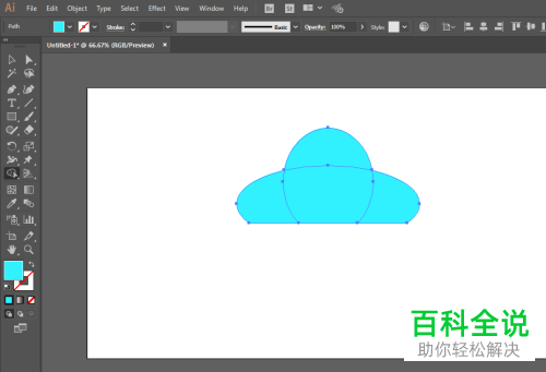 电脑ILLUSTRATOR怎么绘制等距斜角云计算机图标