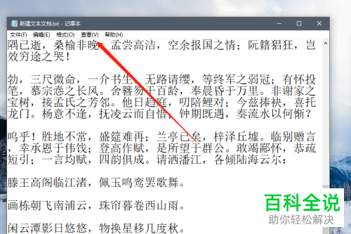 电脑记事本如何显示行和列