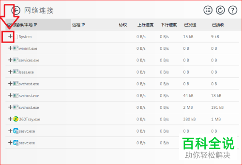 电脑进程的网络访问情况怎么查看