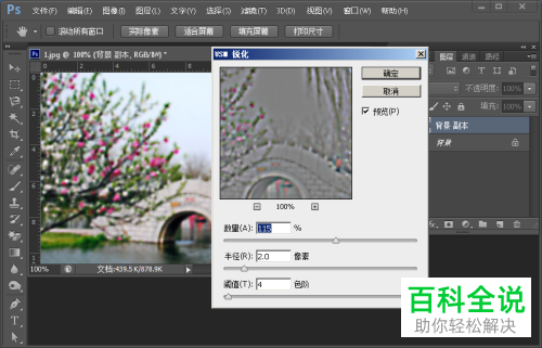 电脑ps软件提高图片清晰度的方法