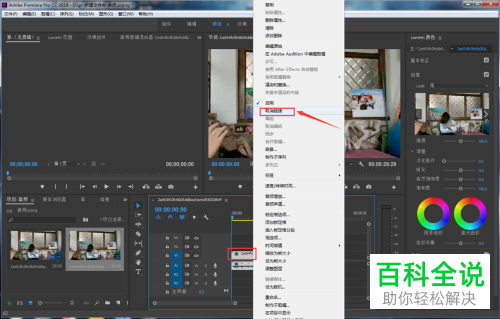 电脑pr软件内怎么将视频删除并保存音频