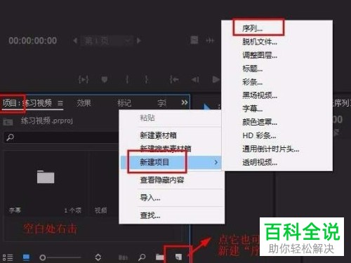 电脑PR软件字幕轨道遮罩效果怎么制作