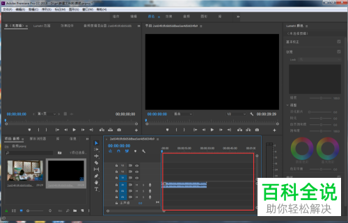 电脑pr软件内怎么将视频删除并保存音频