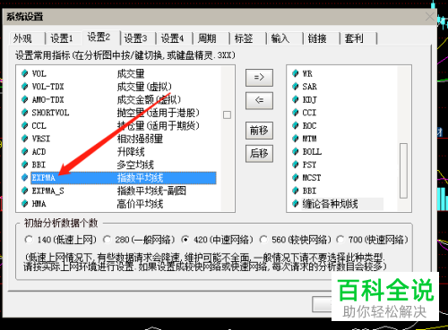 电脑通达信中的EXPMA指标如何添加进图表中