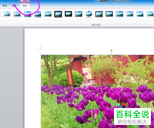 电脑word图片相框怎么添加