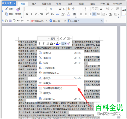 电脑WPS文档中怎么对段落格式进行调整