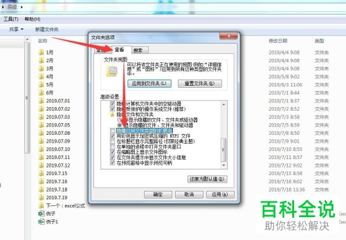 电脑中怎么显示excel文件隐藏的拓展名