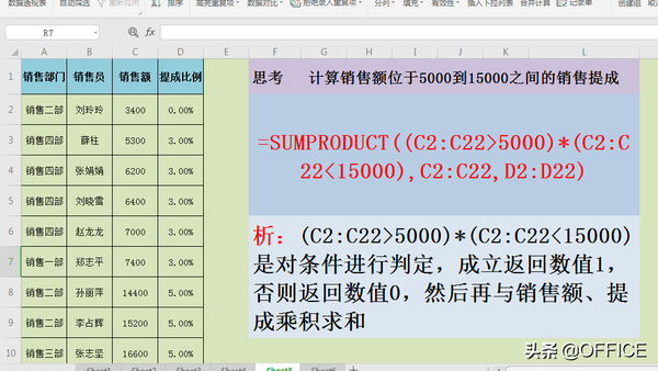 多区域多条件数量求和函数（SUM函数的使用方法）