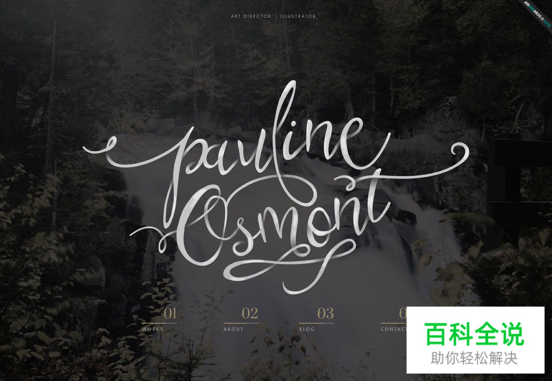 大气有范儿的黑白色调网站欣赏