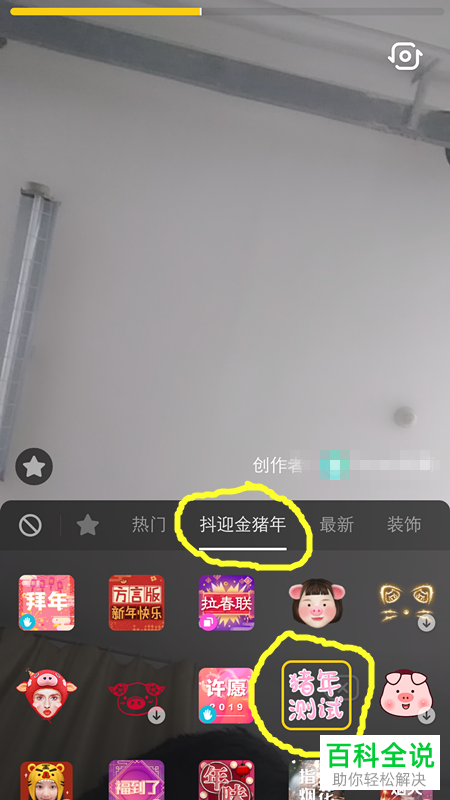 抖音猪年测试中的小肥猪、暴富猪特效怎么使用