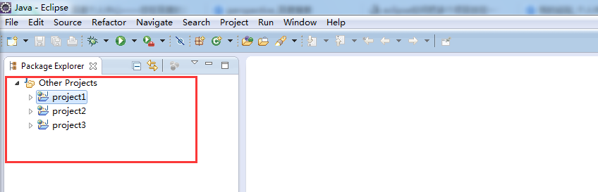 eclipse多个项目怎么放入同一个文件夹?