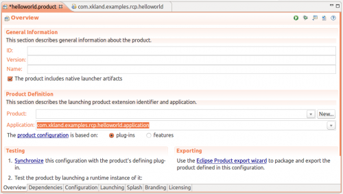 eclipse rcp详解Hello World以及eclipse rcp和osgi的简单展示(图文)