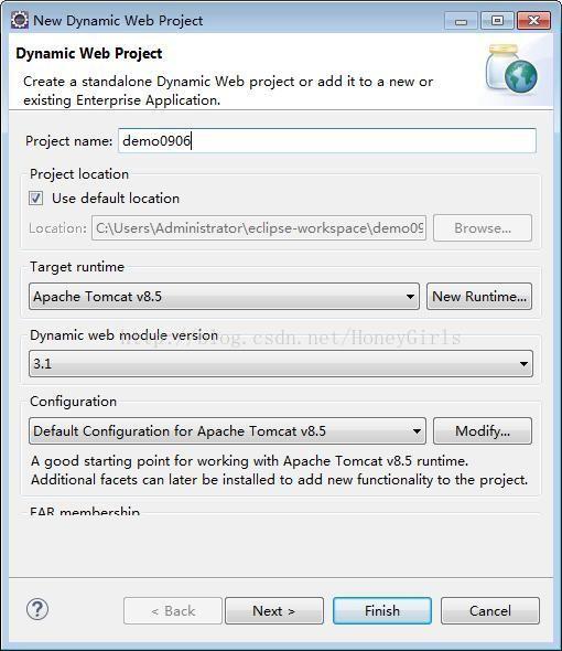 eclipse入门之创建第一个web程序(jsp测试环境)