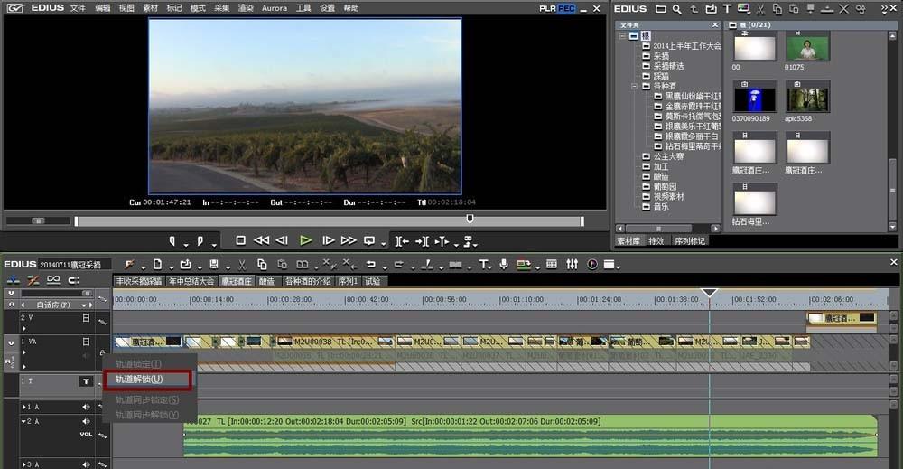 EDIUS6轨道怎么锁定? EDIUS6锁定轨道命令的使用教程