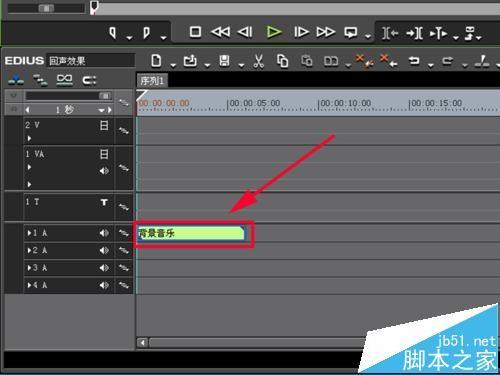 edius6中怎么制作音频回声效果?