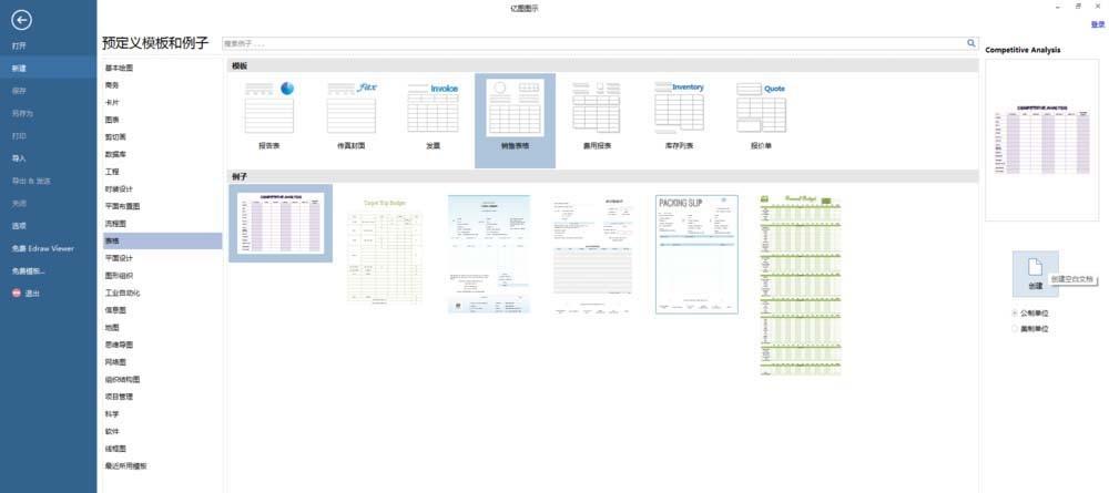 Edraw Max亿图图示怎么设计销售表格?