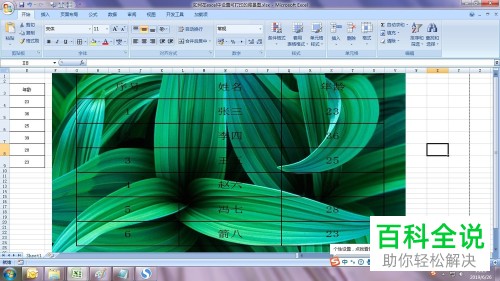 exce表格l的打印背景图在哪里修改