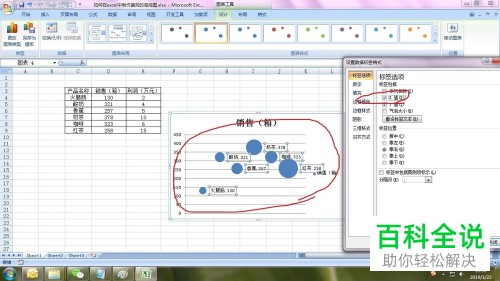 Excel表格中怎么制作美观好看的泡泡图