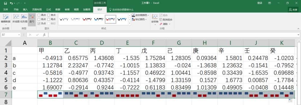 Excel表格中怎么添加迷你图?
