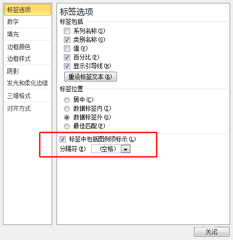 excel饼图怎么添加漂亮的标签图例项标示?