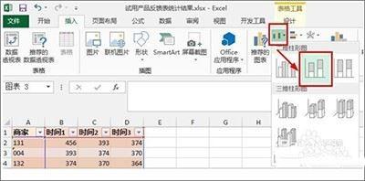 Excel2013柱形图如何增加系列线?