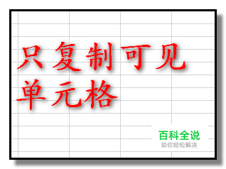 EXCEL用快捷键复制可见单元格，跳过隐藏单元格