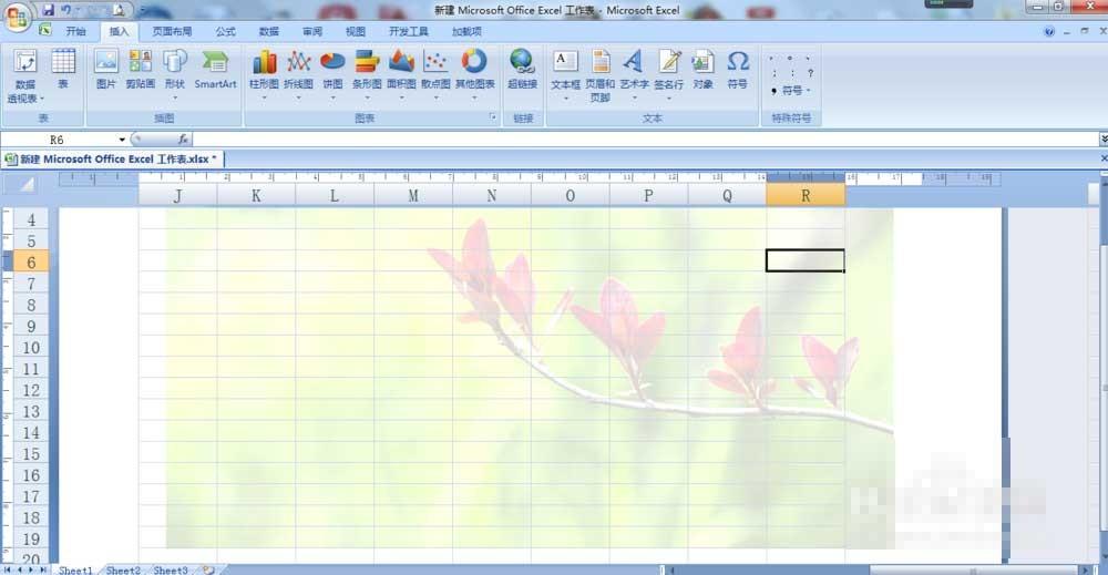 Excel2007页眉怎么给整个工作表添加水印效果图?