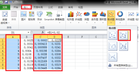 Excel散点图怎么上下左右平移?