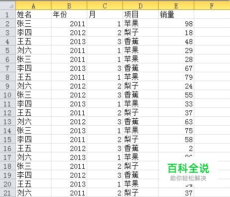 Excel2010中sumifs（多条件求和）函数的使用