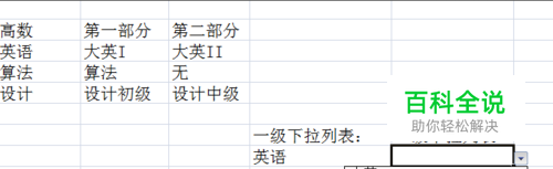 excel表格如何设置下拉选项：[2]多级下拉列表