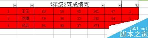 excel表格隔行自动填充颜色方法图解