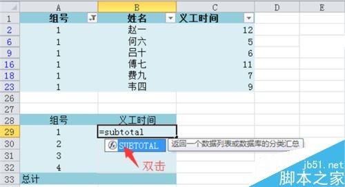 Excel 2010如何加总已筛出来的项目?