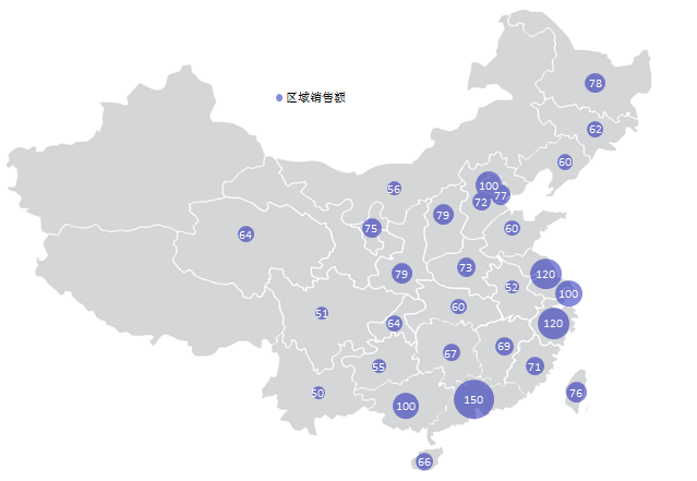 exce表格中怎么制作中国地图背景数据气泡图?
