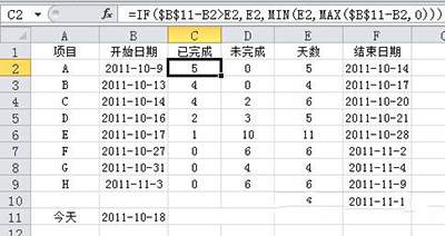 Excel2010甘特图怎么绘制