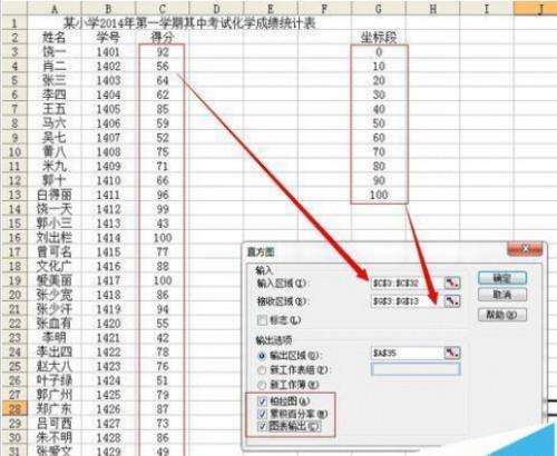 Excel2003数据怎么生成直方图?
