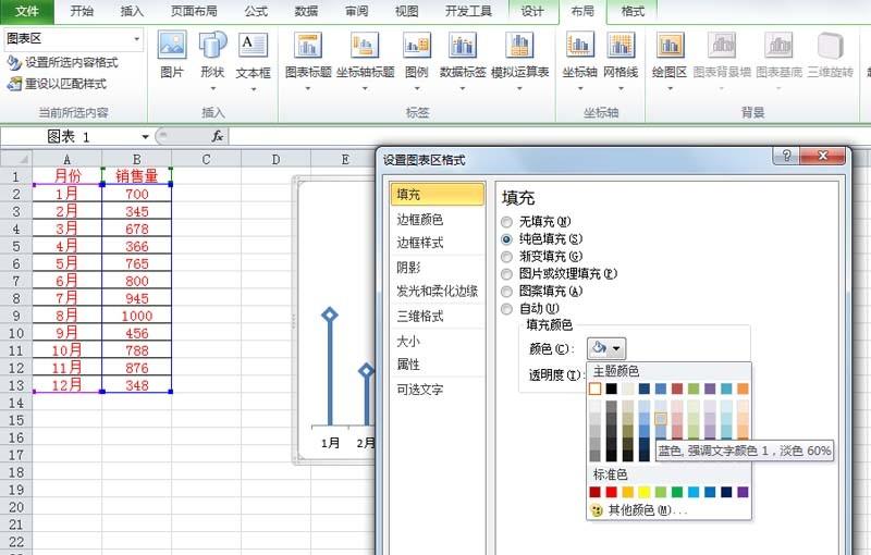 excel表格中怎么设计炫酷折线图?