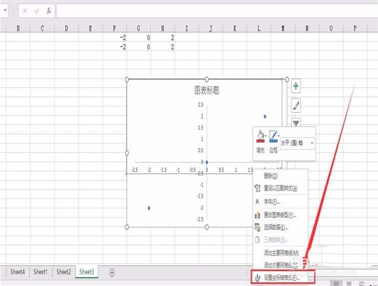 Excel表格中怎么制作平面直角坐标系?