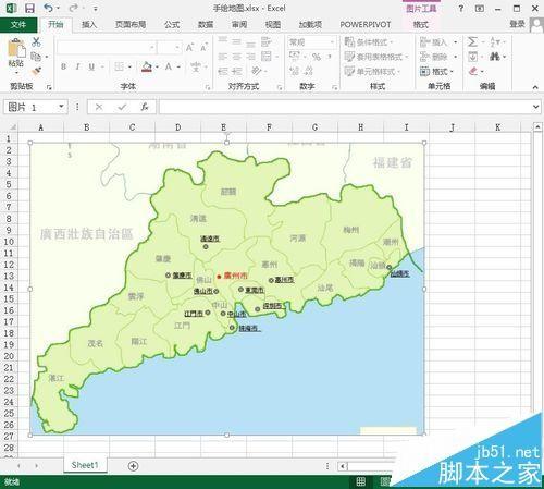 excel怎么制作手绘地图?excel手绘地图的画法