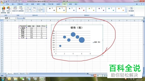 Excel表格中怎么制作美观好看的泡泡图