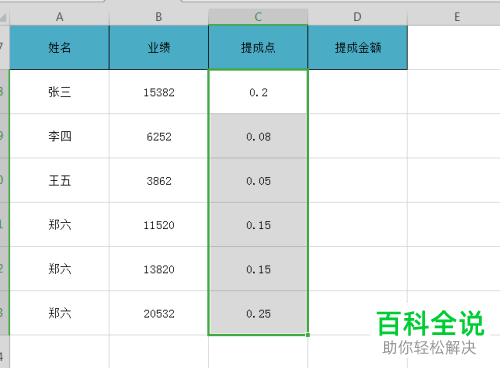 Excel表格中计算阶梯型业绩提成怎样设置