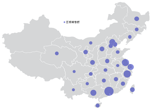 exce表格中怎么制作中国地图背景数据气泡图?
