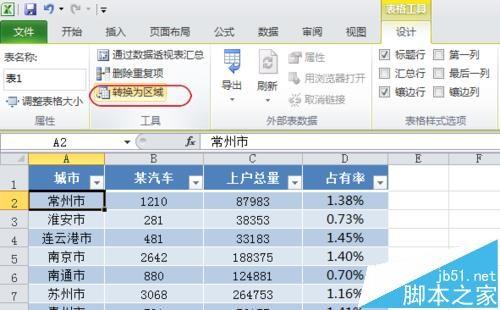 Excel表格中的数据怎么取消套用表格样式?