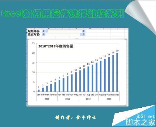 Excel中怎么用控件选择图表数据?