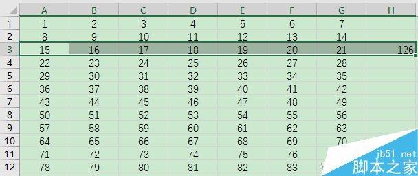 Excel多行多列快速求和的小技巧