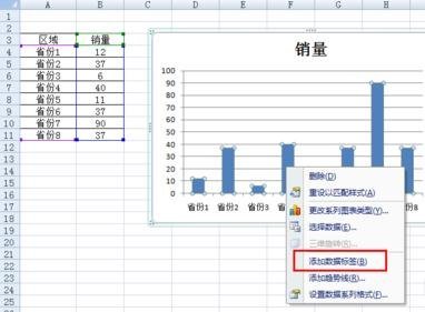 excel中怎么使柱状图显示数据