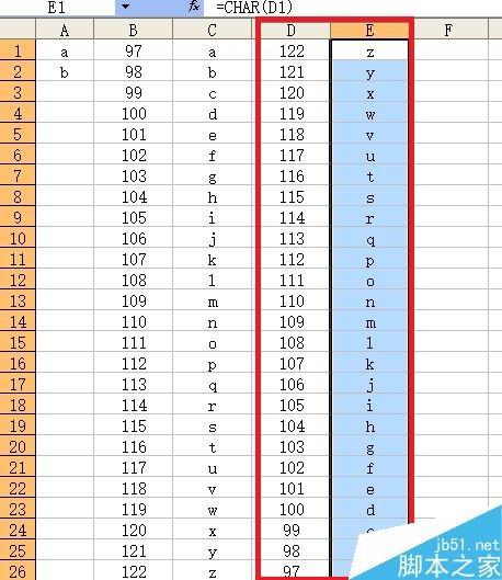 excel怎么自动输入26个字母组成的序列?