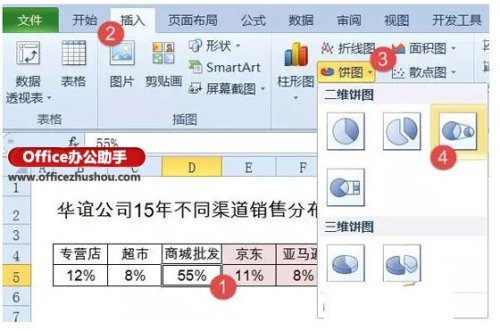 Excel怎么制作复合饼图