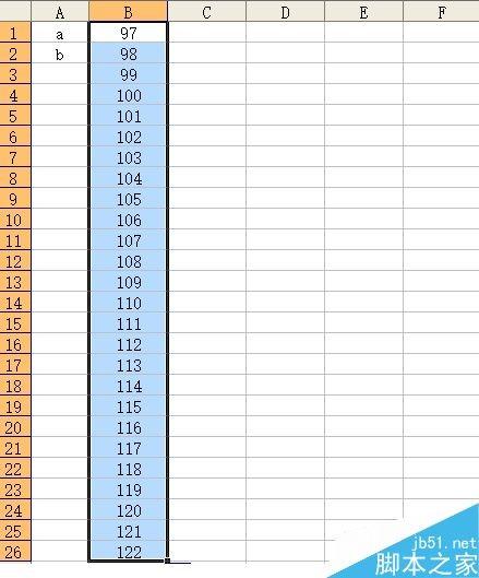excel怎么自动输入26个字母组成的序列?