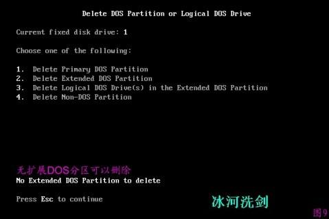 FDISK硬盘分区图解教程 图片已修复